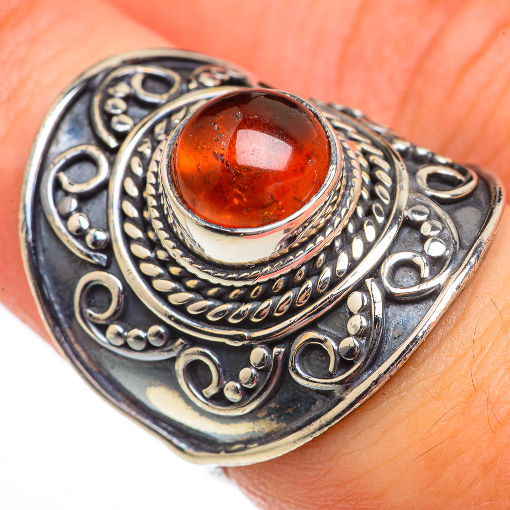 Baltic Amber Rings handcrafted by Ana Silver Co - RING70496