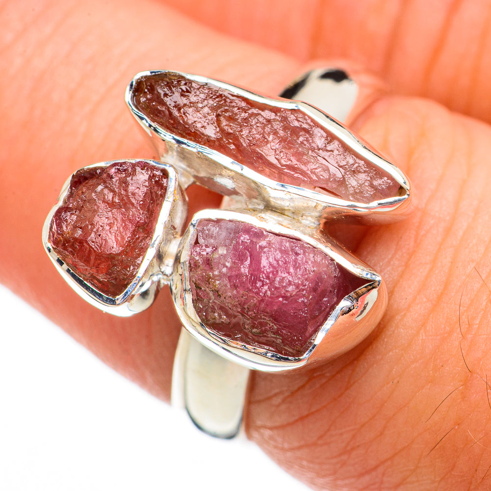 Pink Tourmaline Rings handcrafted by Ana Silver Co - RING70500