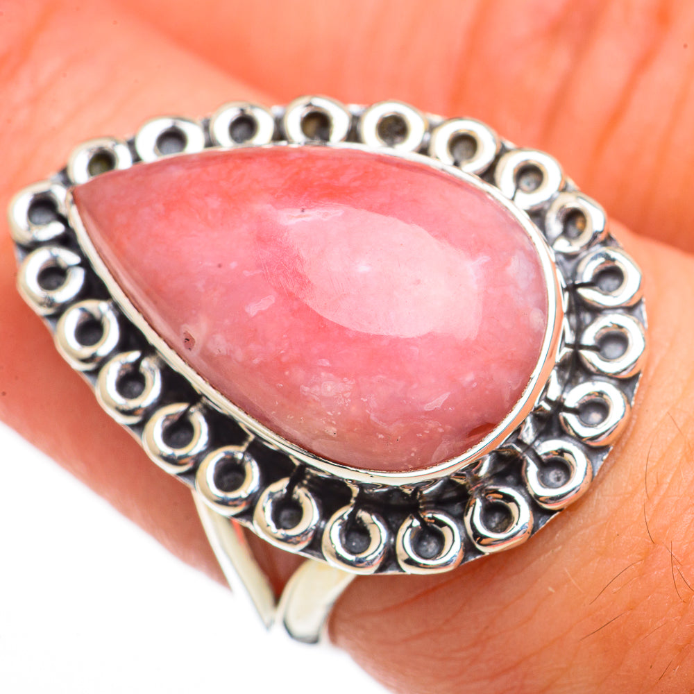 Pink Opal Rings handcrafted by Ana Silver Co - RING70503