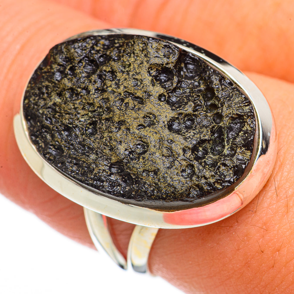 Tektite Rings handcrafted by Ana Silver Co - RING70507