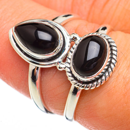 Black Onyx Rings handcrafted by Ana Silver Co - RING70508