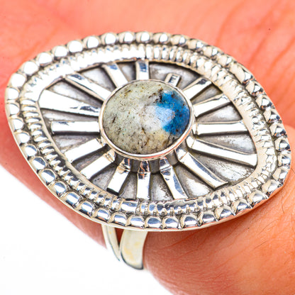 K2 Blue Azurite Rings handcrafted by Ana Silver Co - RING70518
