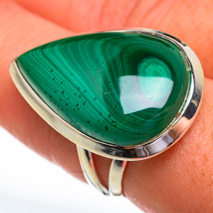 Malachite Rings handcrafted by Ana Silver Co - RING70524