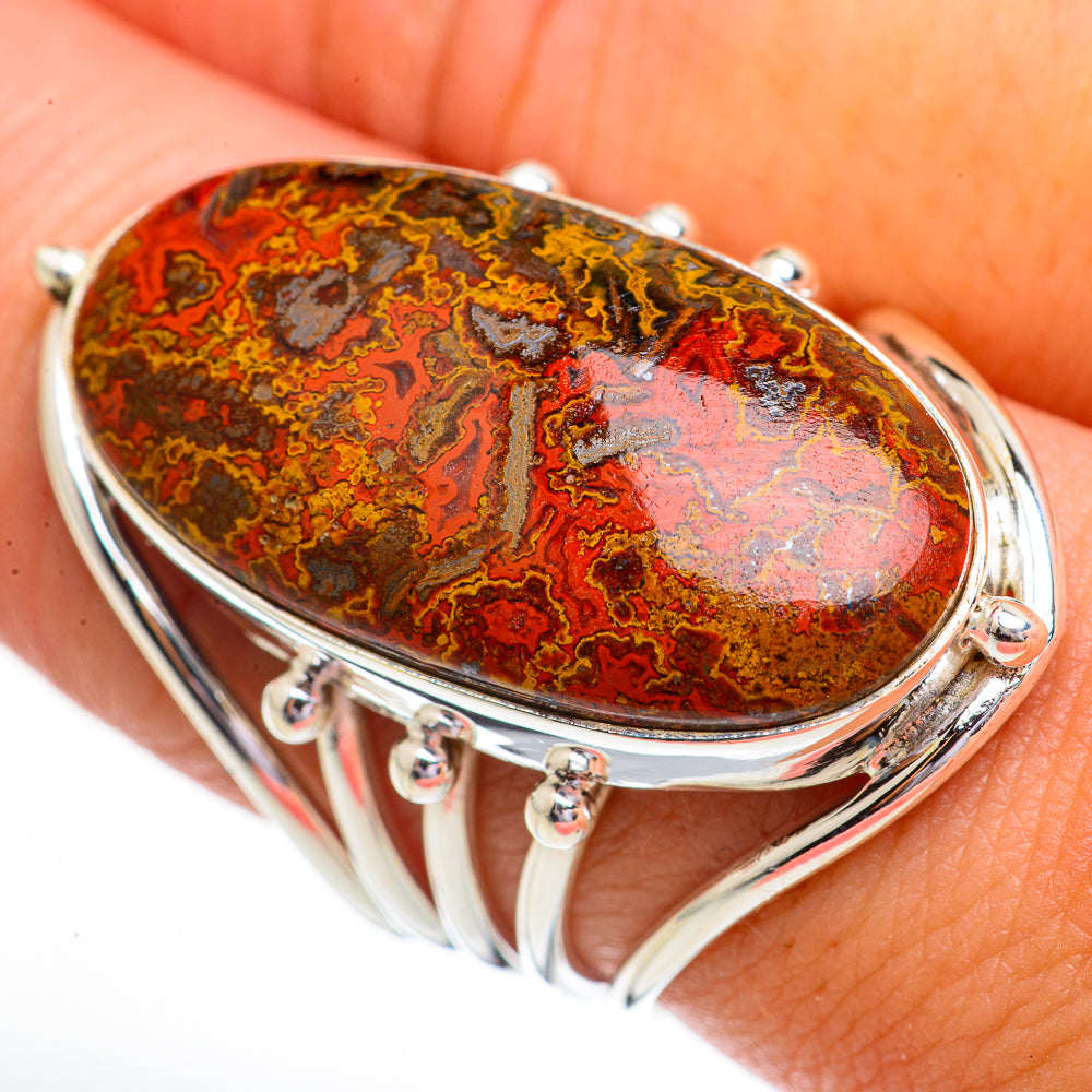 Moroccan Agate Rings handcrafted by Ana Silver Co - RING70529