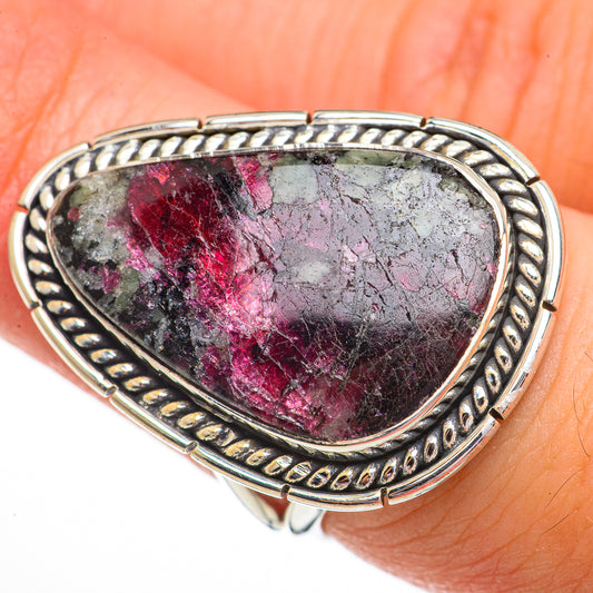 Russian Eudialyte Rings handcrafted by Ana Silver Co - RING70534