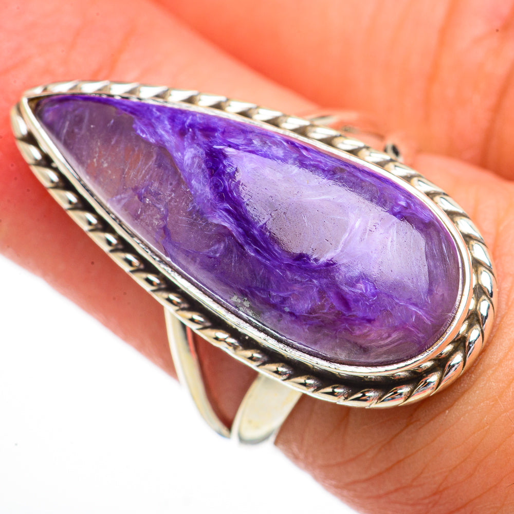 Charoite Rings handcrafted by Ana Silver Co - RING70540