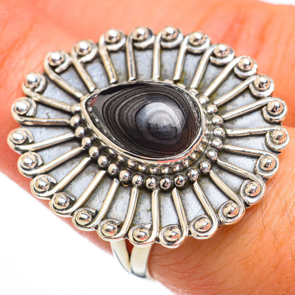 Psilomelane Rings handcrafted by Ana Silver Co - RING70543