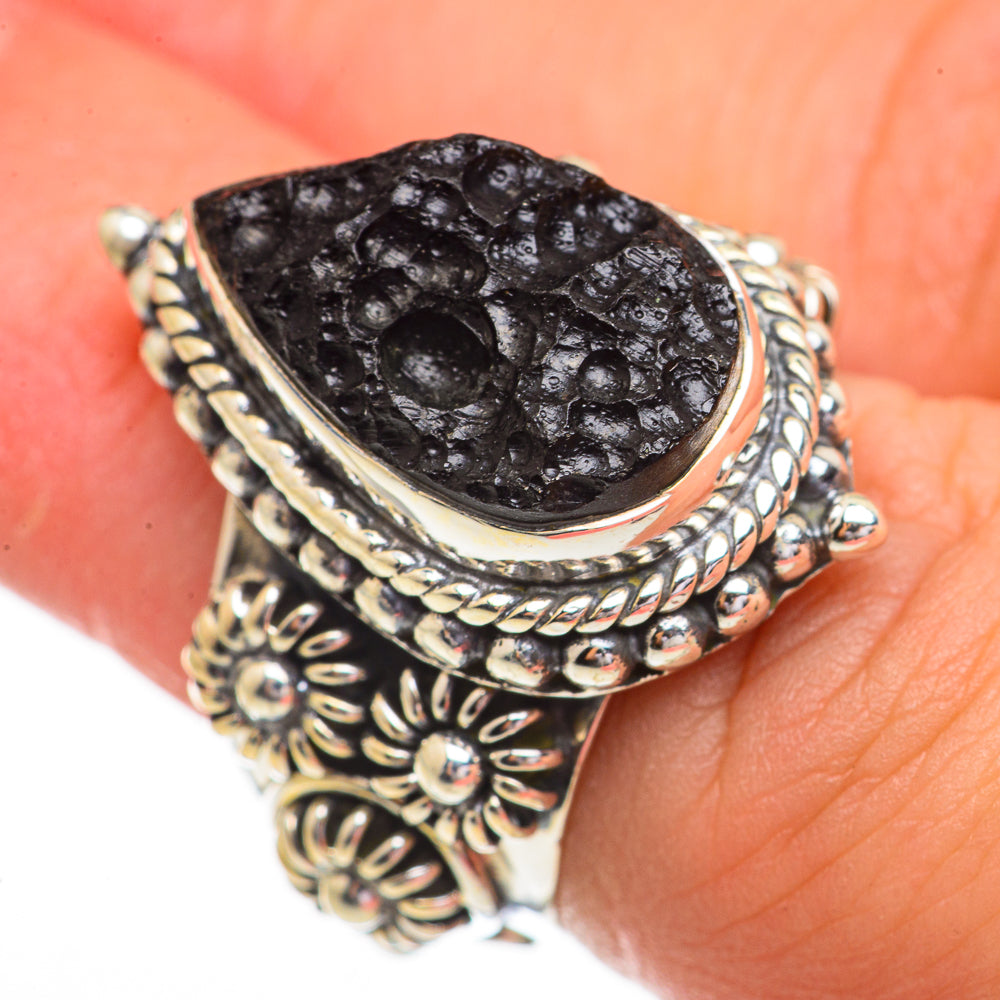 Tektite Rings handcrafted by Ana Silver Co - RING70544