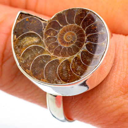 Orange Copper Composite Turquoise Rings handcrafted by Ana Silver Co - RING70558