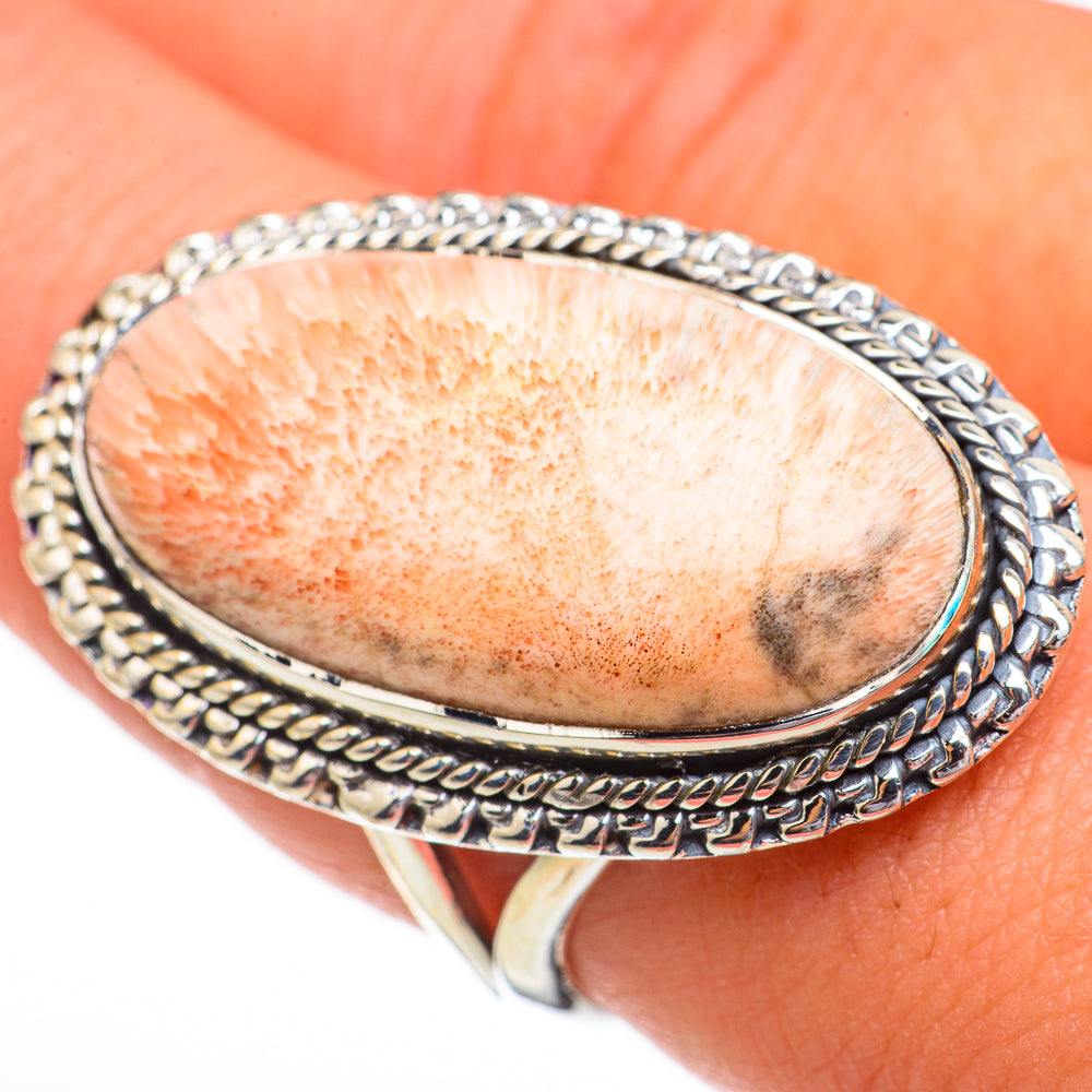 Scolecite Rings handcrafted by Ana Silver Co - RING70560