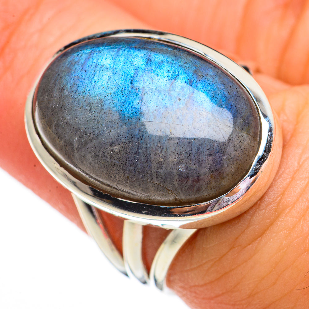 Labradorite Rings handcrafted by Ana Silver Co - RING70569