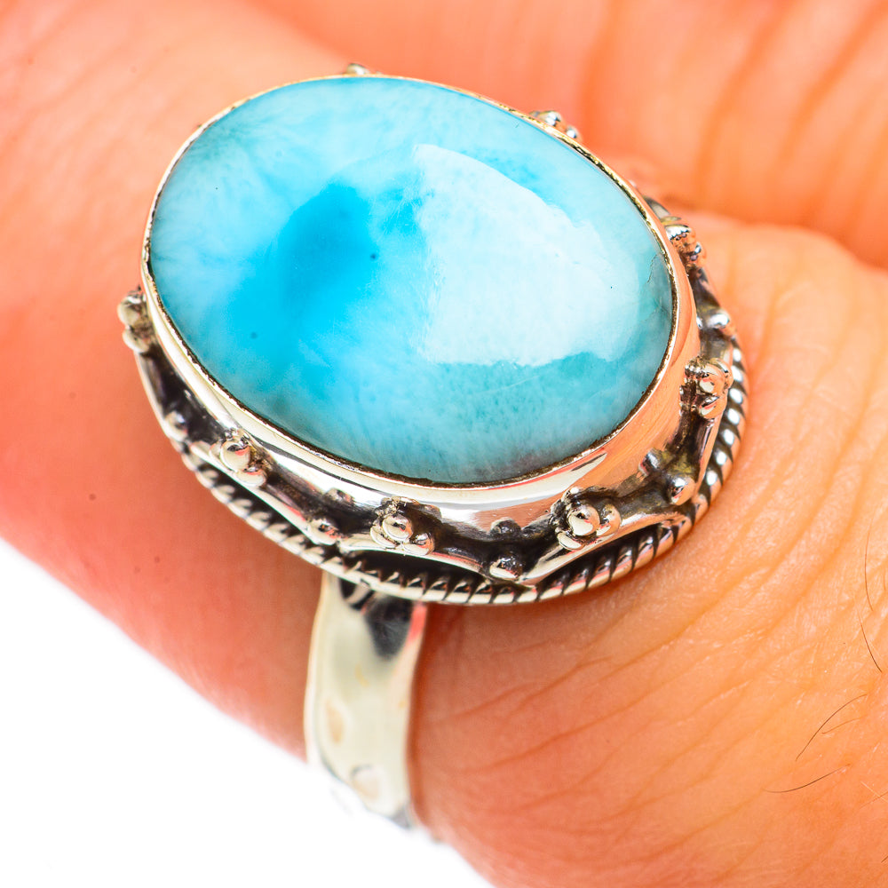 Larimar Rings handcrafted by Ana Silver Co - RING70572