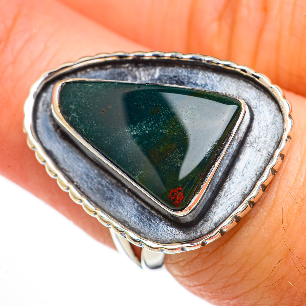 Bloodstone Rings handcrafted by Ana Silver Co - RING70574