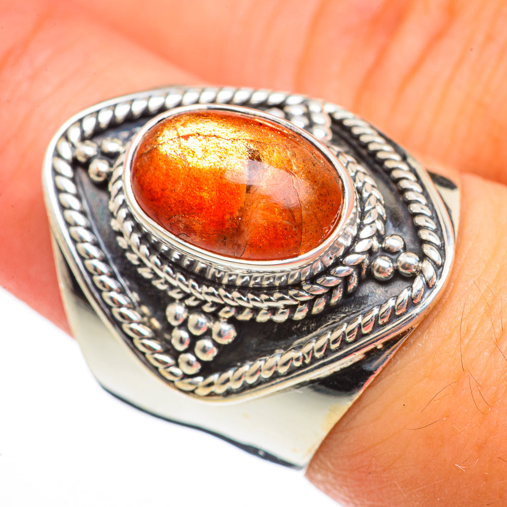 Sunstone Rings handcrafted by Ana Silver Co - RING70584