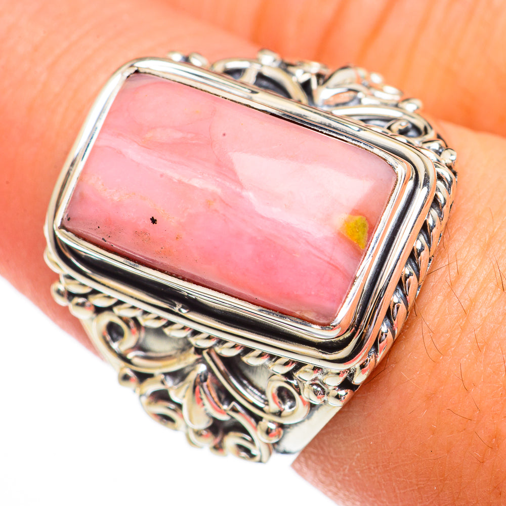 Pink Opal Rings handcrafted by Ana Silver Co - RING70586