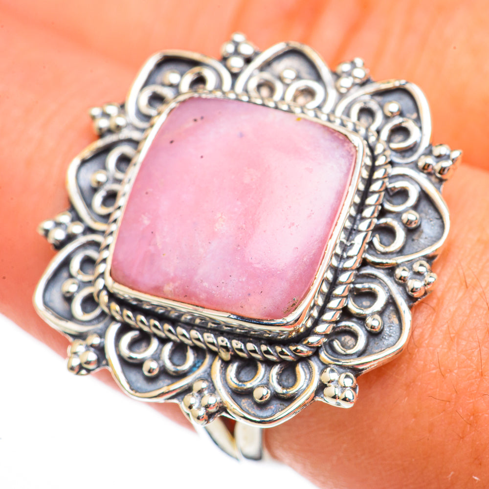 Pink Opal Rings handcrafted by Ana Silver Co - RING70589