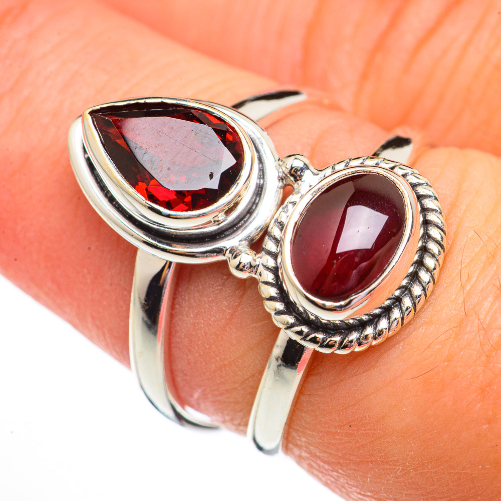 Garnet Rings handcrafted by Ana Silver Co - RING70590