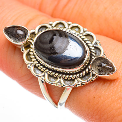 Psilomelane Rings handcrafted by Ana Silver Co - RING70596