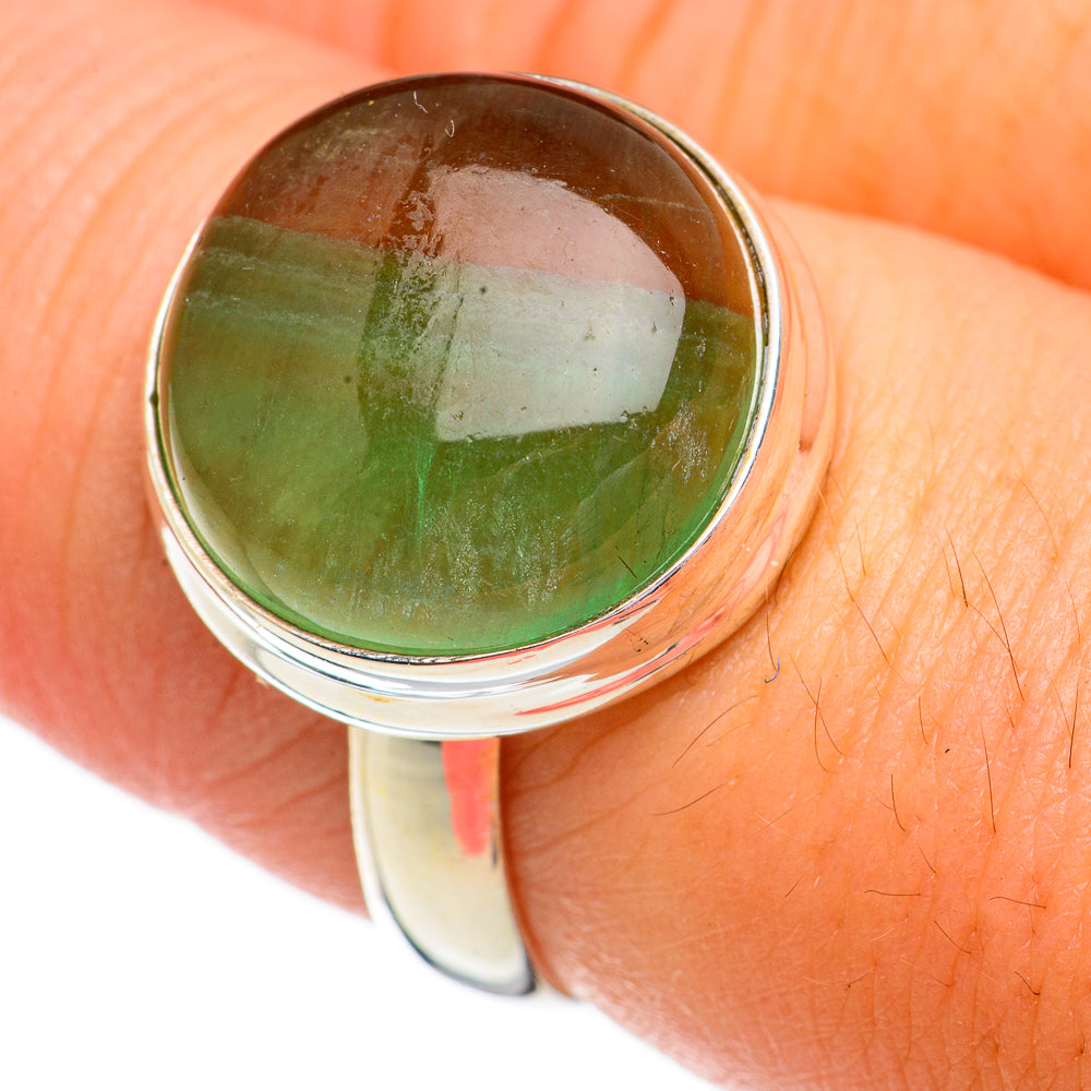 Green Fluorite Rings handcrafted by Ana Silver Co - RING70603