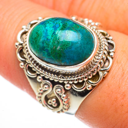 Chrysocolla Rings handcrafted by Ana Silver Co - RING70606