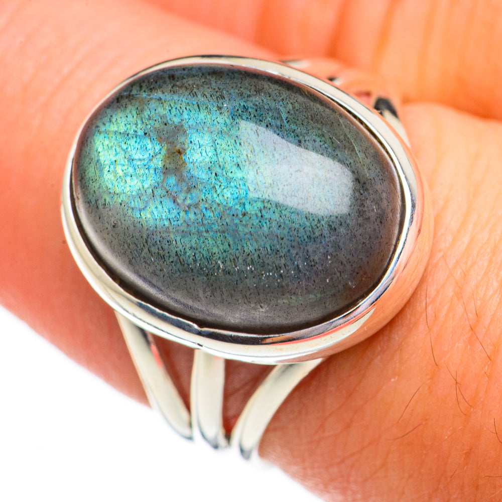 Labradorite Rings handcrafted by Ana Silver Co - RING70615