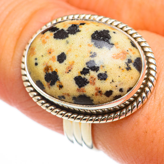 Dalmatian Jasper Rings handcrafted by Ana Silver Co - RING70621
