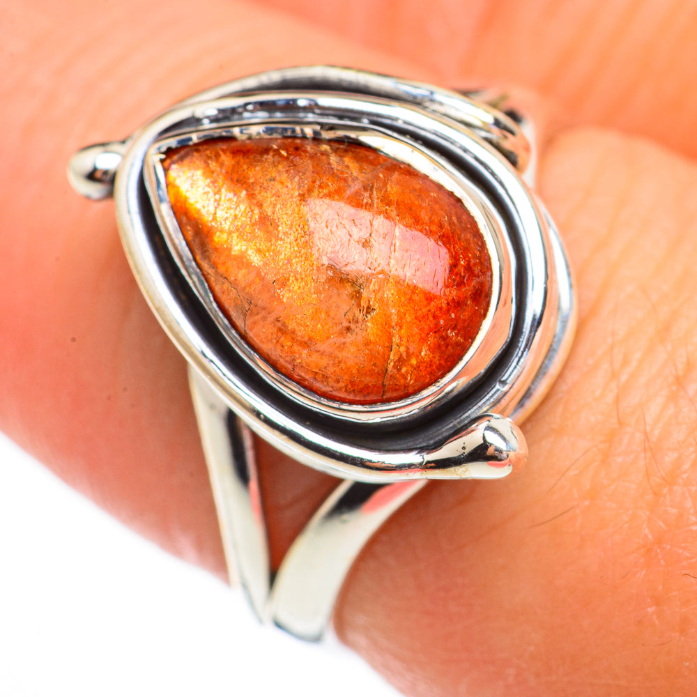 Sunstone Rings handcrafted by Ana Silver Co - RING70622