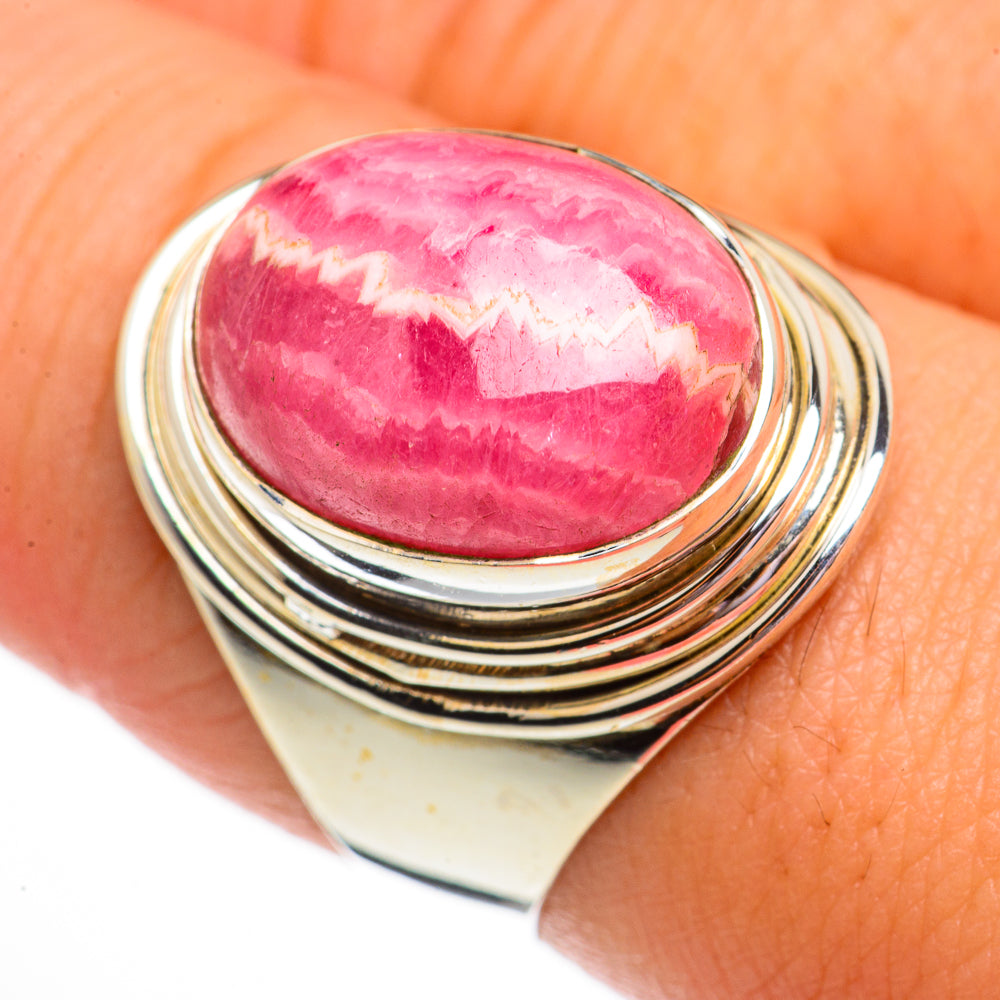 Rhodochrosite Rings handcrafted by Ana Silver Co - RING70626