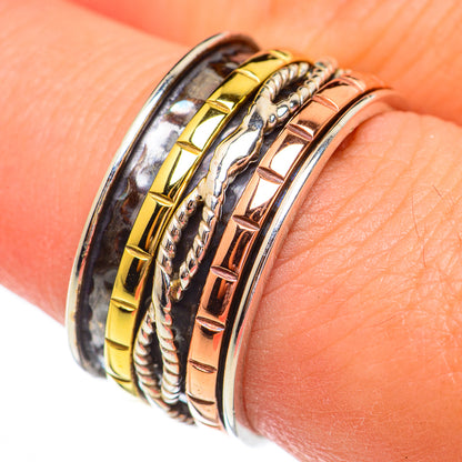 Meditation Spinner Rings handcrafted by Ana Silver Co - RING70634
