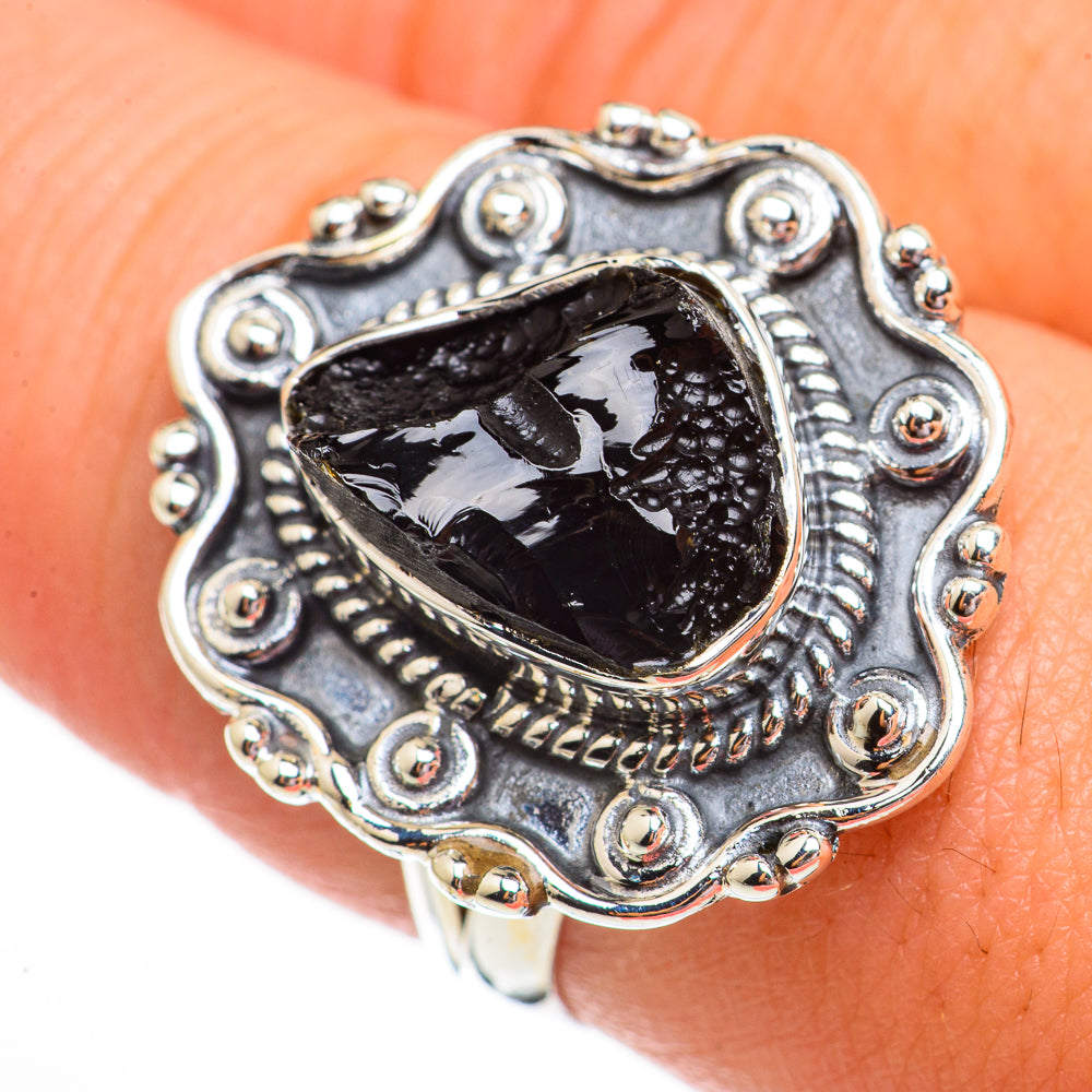 Tektite Rings handcrafted by Ana Silver Co - RING70636