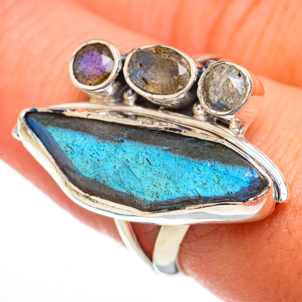 Labradorite Rings handcrafted by Ana Silver Co - RING70652