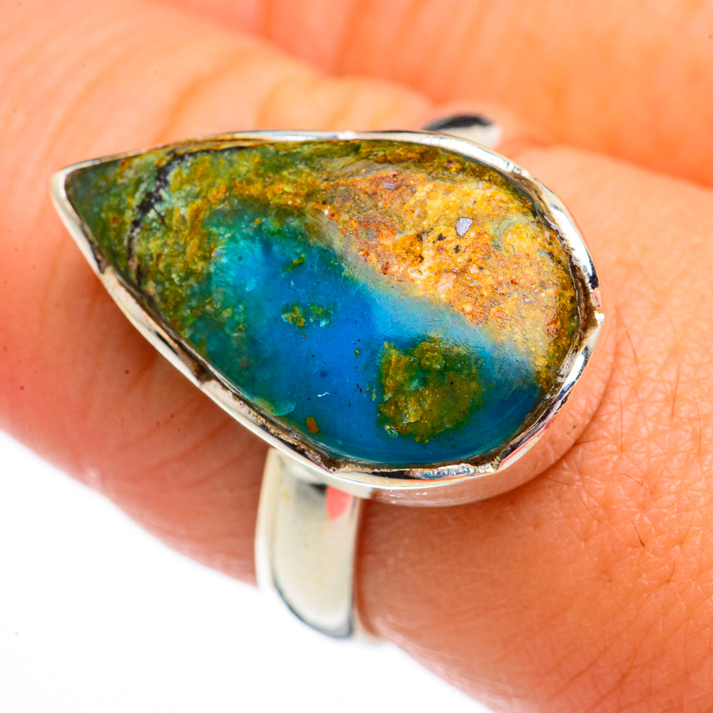 Peruvian Opal Rings handcrafted by Ana Silver Co - RING70655