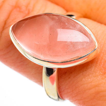 Rose Quartz Rings handcrafted by Ana Silver Co - RING70669