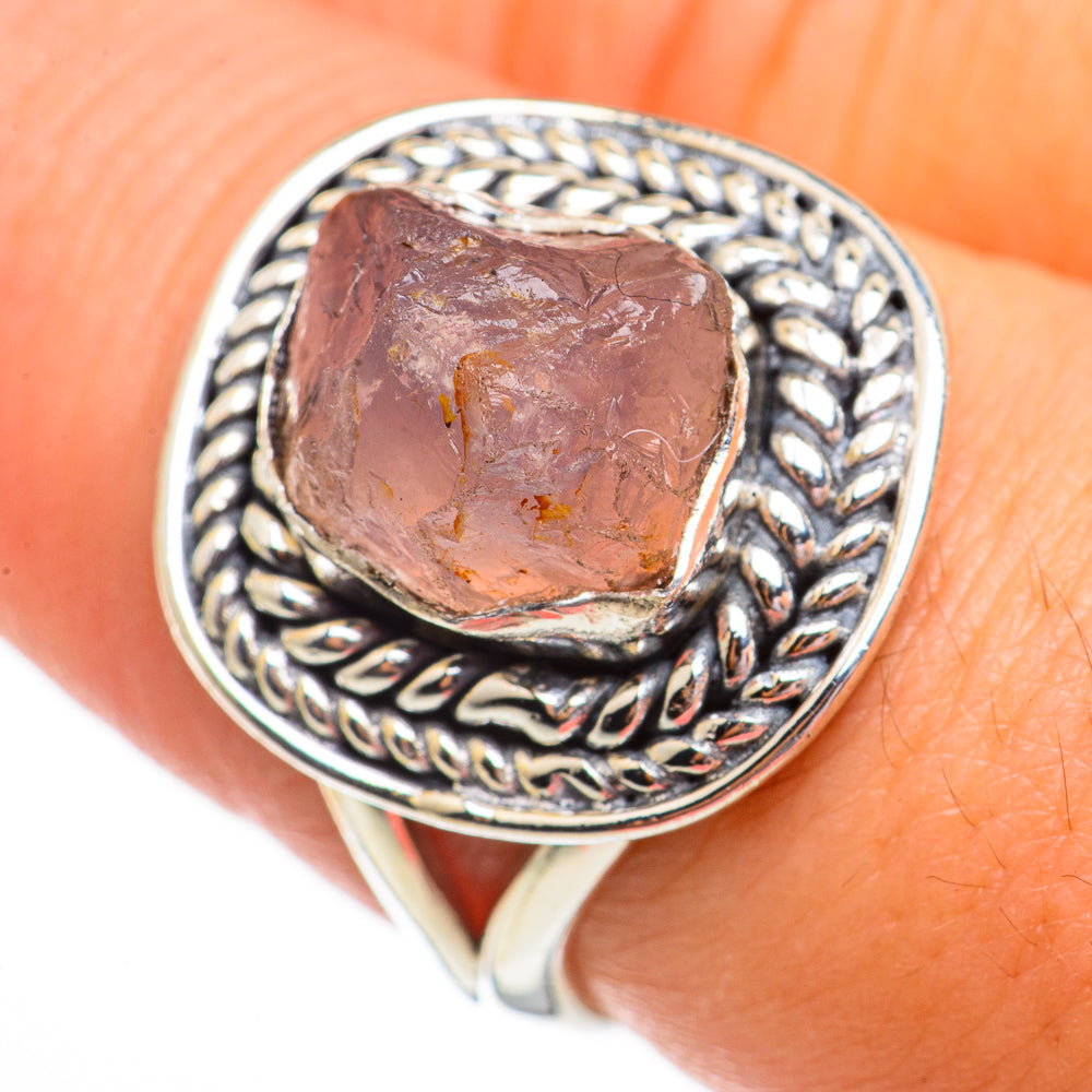 Rose Quartz Rings handcrafted by Ana Silver Co - RING70670