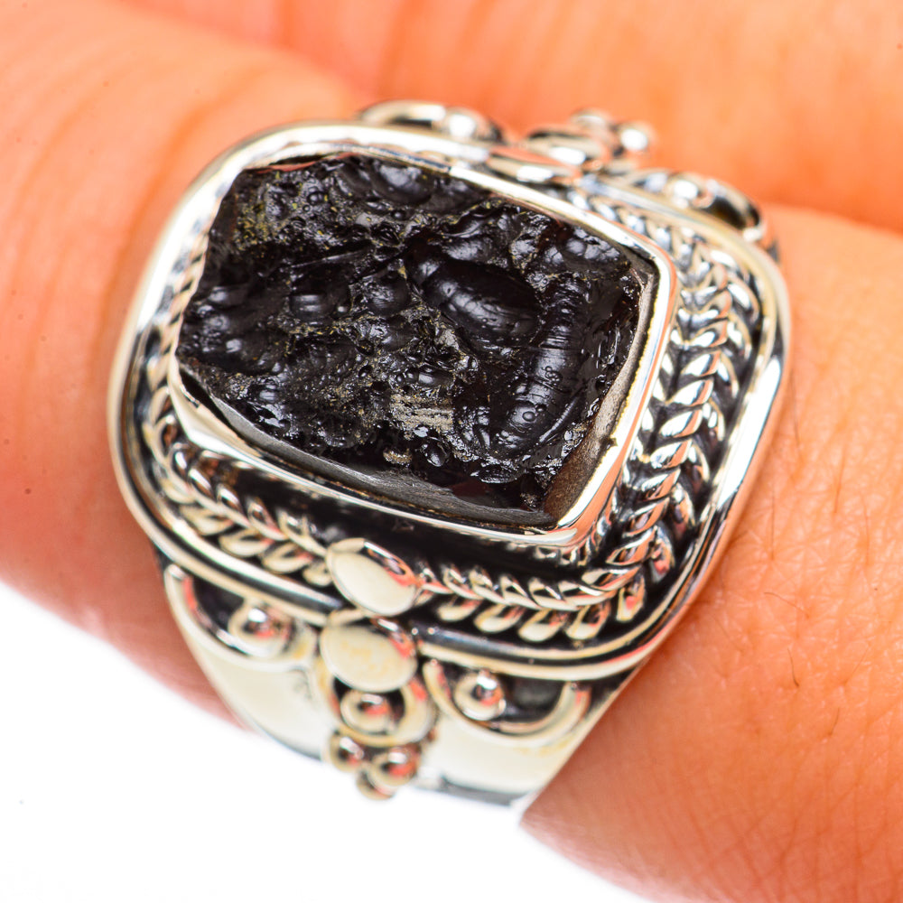 Tektite Rings handcrafted by Ana Silver Co - RING70675
