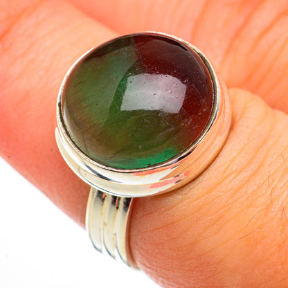 Green Fluorite Rings handcrafted by Ana Silver Co - RING70683