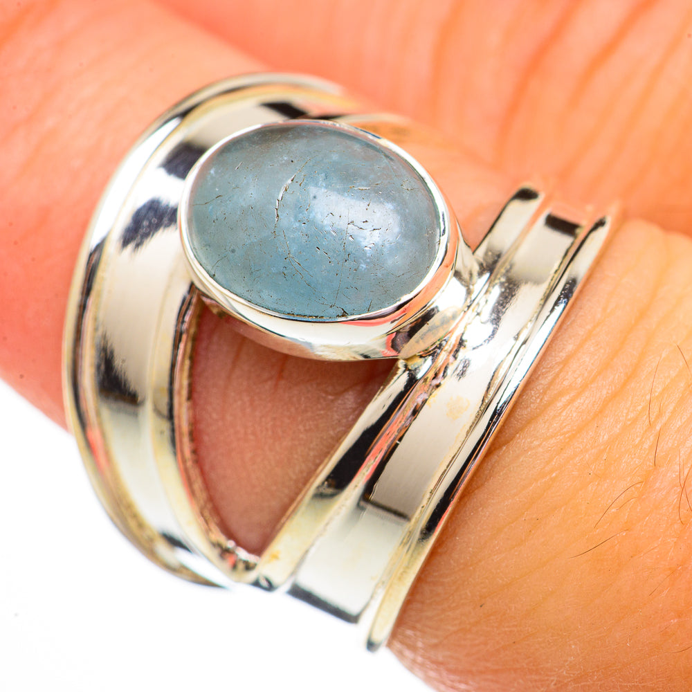 Aquamarine Rings handcrafted by Ana Silver Co - RING70687