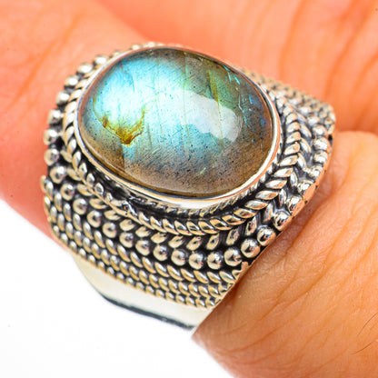 Labradorite Rings handcrafted by Ana Silver Co - RING70690