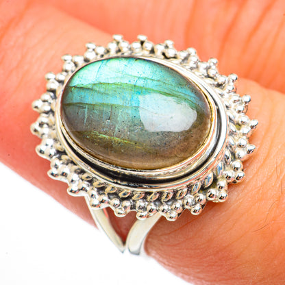 Labradorite Rings handcrafted by Ana Silver Co - RING70694