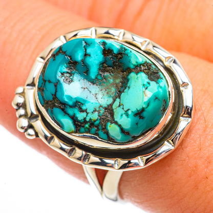 Tibetan Turquoise Rings handcrafted by Ana Silver Co - RING70695