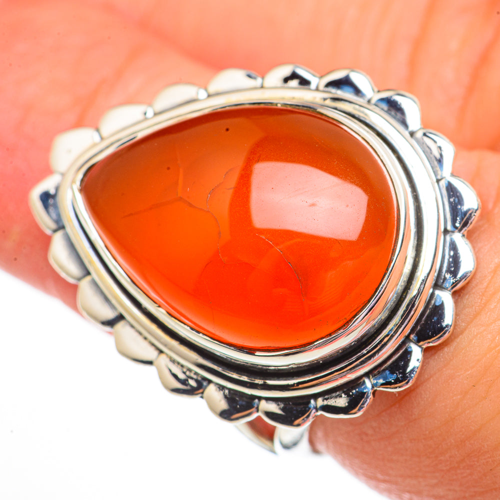 Carnelian Rings handcrafted by Ana Silver Co - RING70703