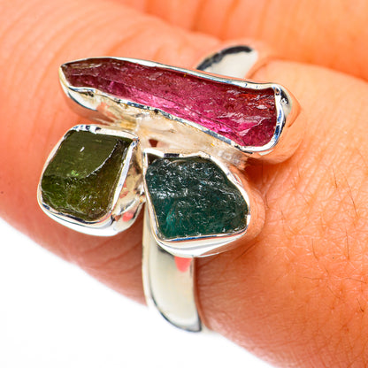 Green Tourmaline Rings handcrafted by Ana Silver Co - RING70719