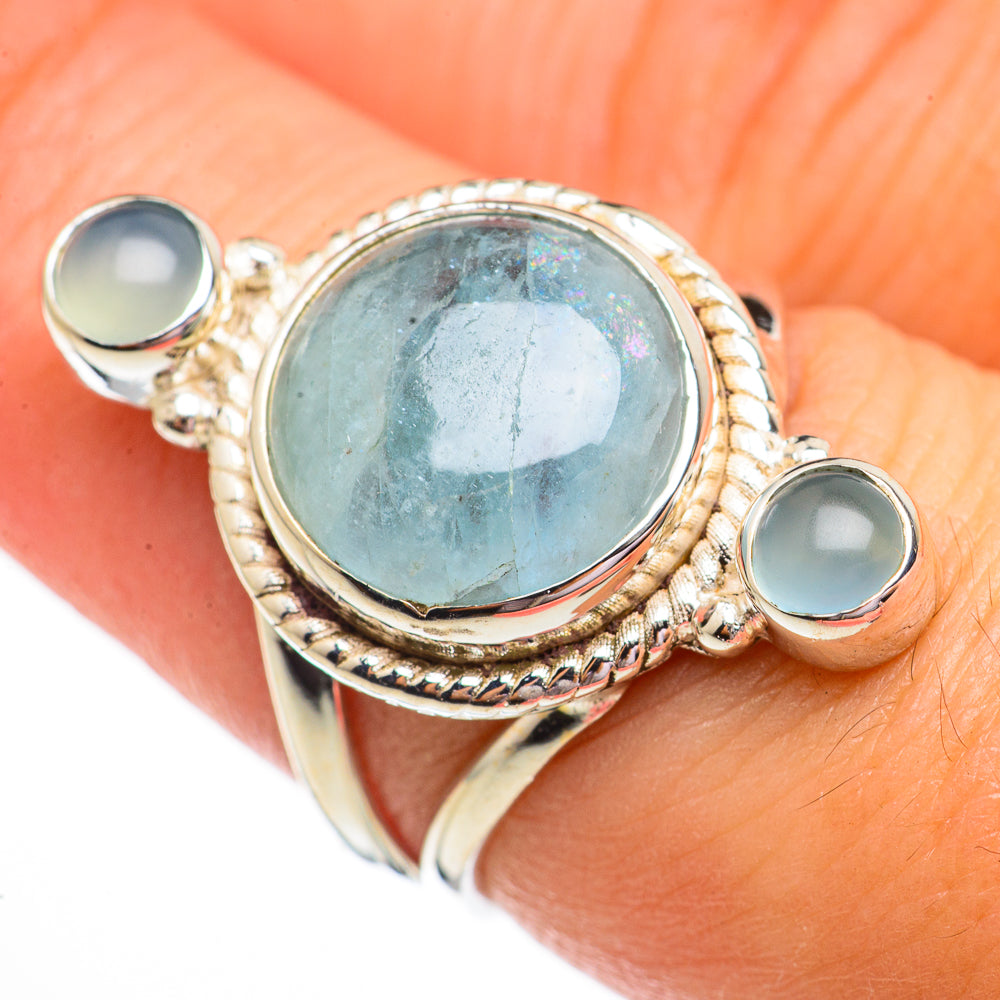 Aquamarine Rings handcrafted by Ana Silver Co - RING70724