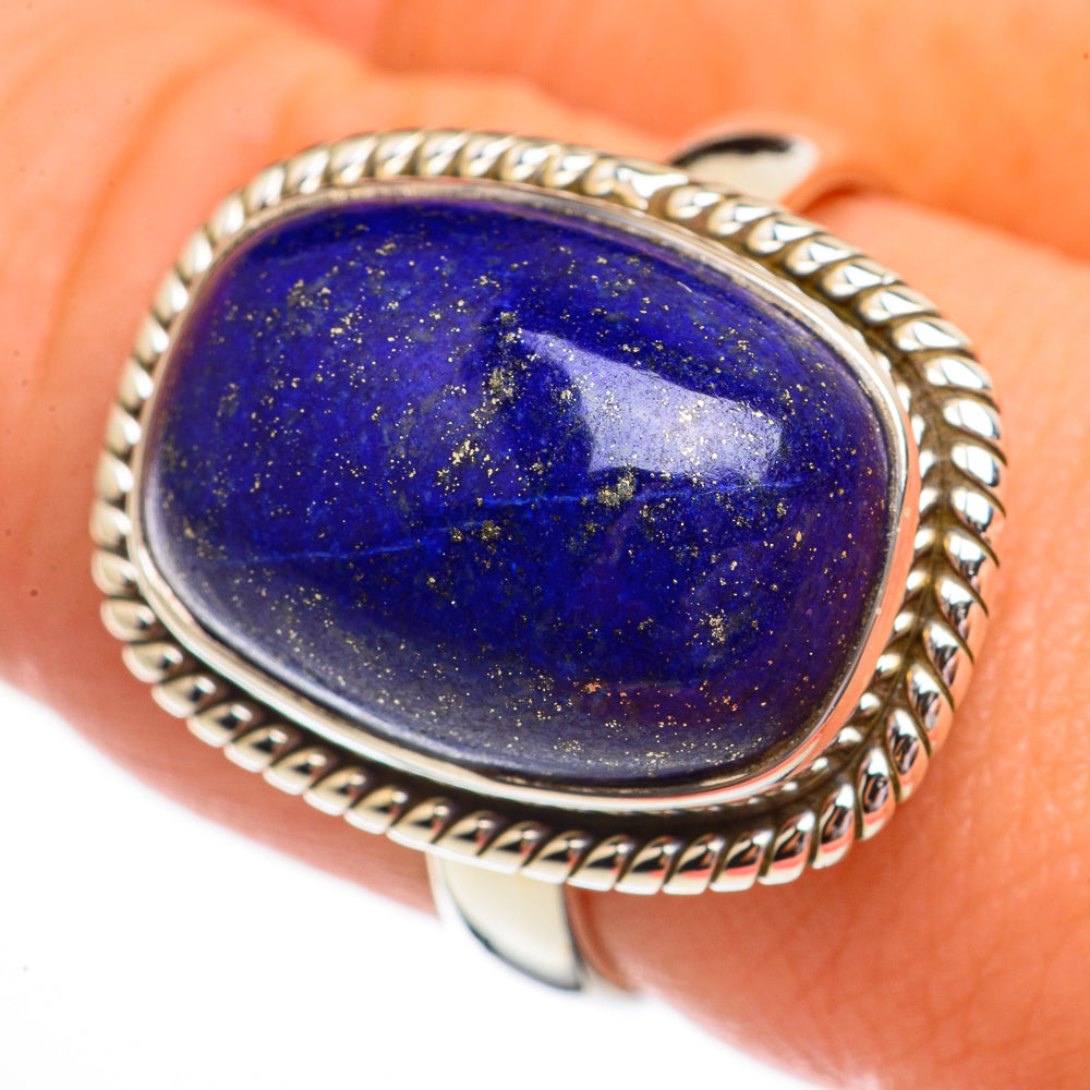 Lapis Lazuli Rings handcrafted by Ana Silver Co - RING70726