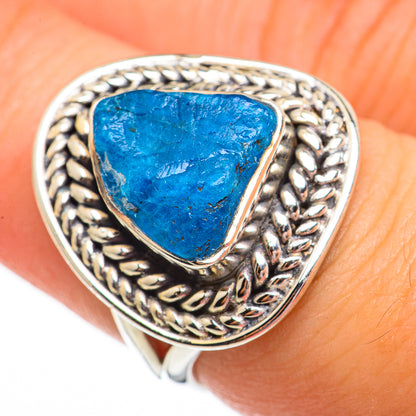 Blue Fluorite Rings handcrafted by Ana Silver Co - RING70727
