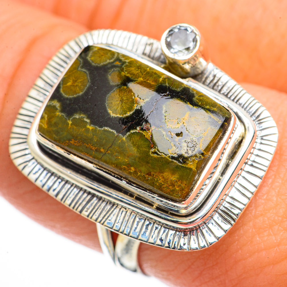 Ocean Jasper Rings handcrafted by Ana Silver Co - RING70731