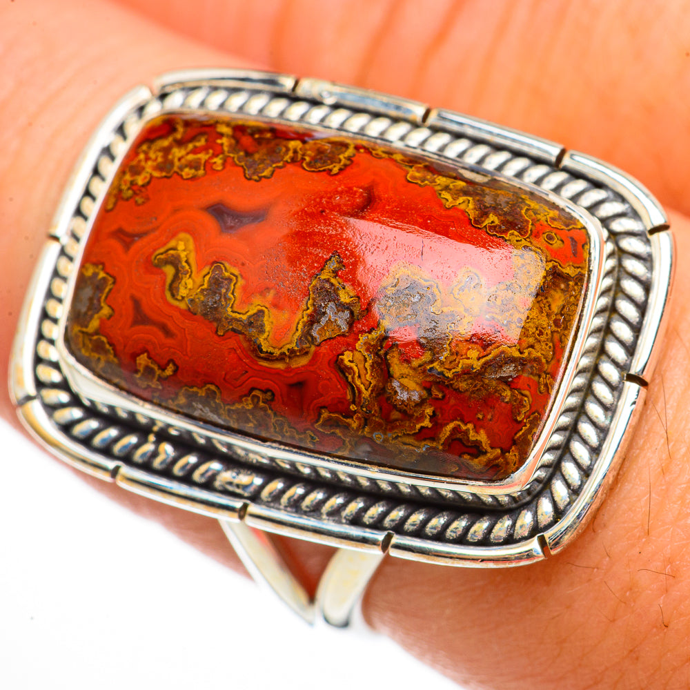 Moroccan Agate Rings handcrafted by Ana Silver Co - RING70733