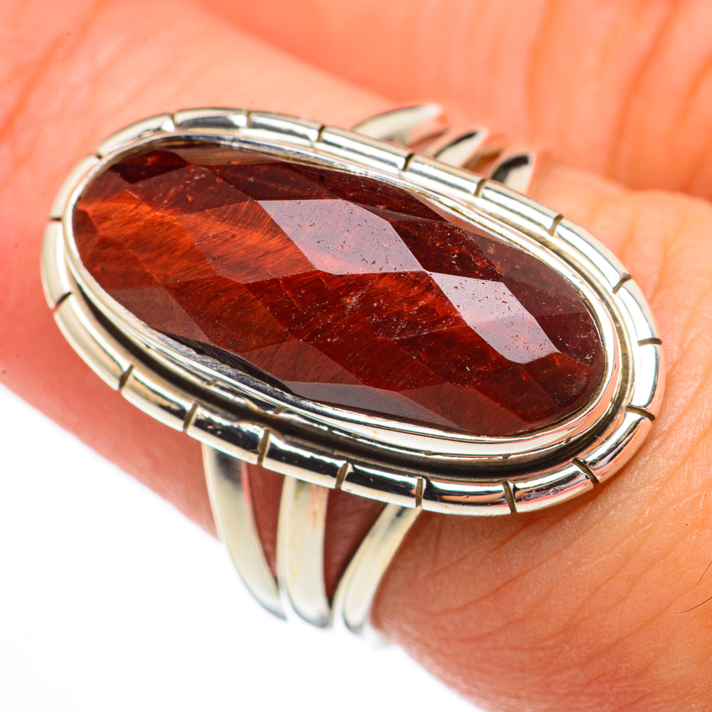 Red Tiger Eye Rings handcrafted by Ana Silver Co - RING70735