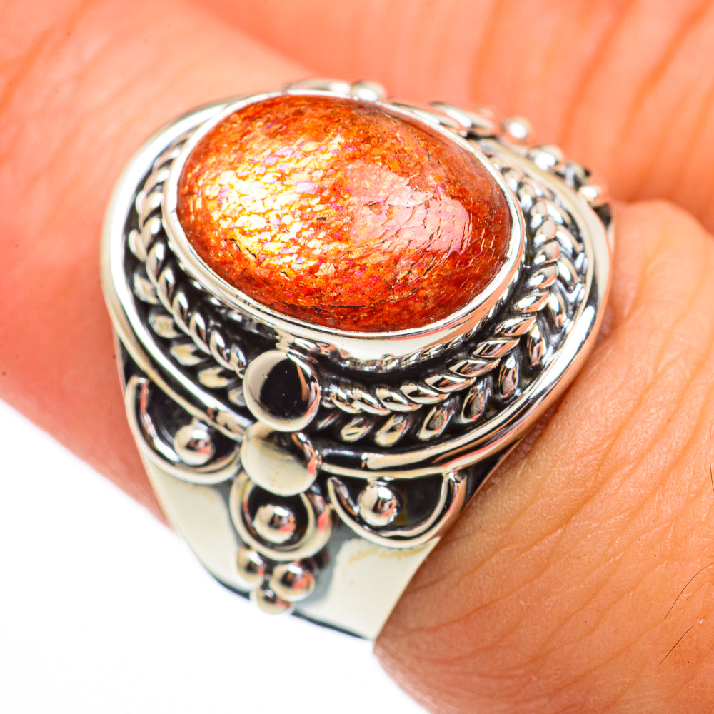 Sunstone Rings handcrafted by Ana Silver Co - RING70738