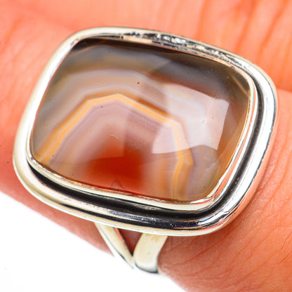 Botswana Agate Rings handcrafted by Ana Silver Co - RING70739